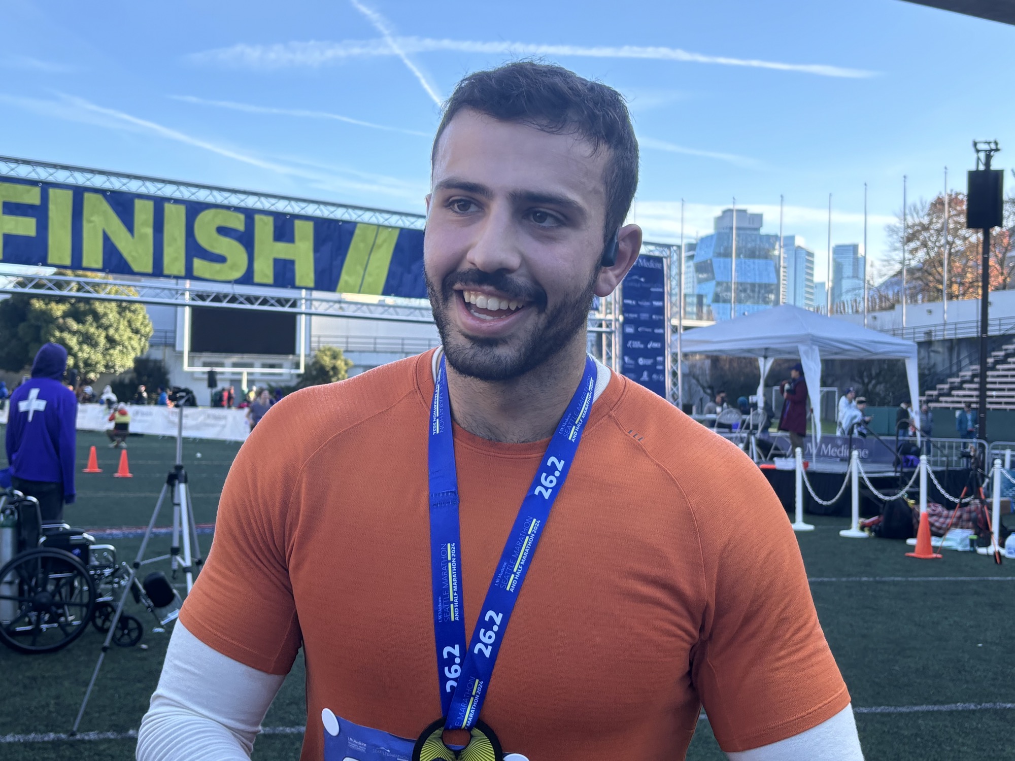 Seattle Marathon finish line