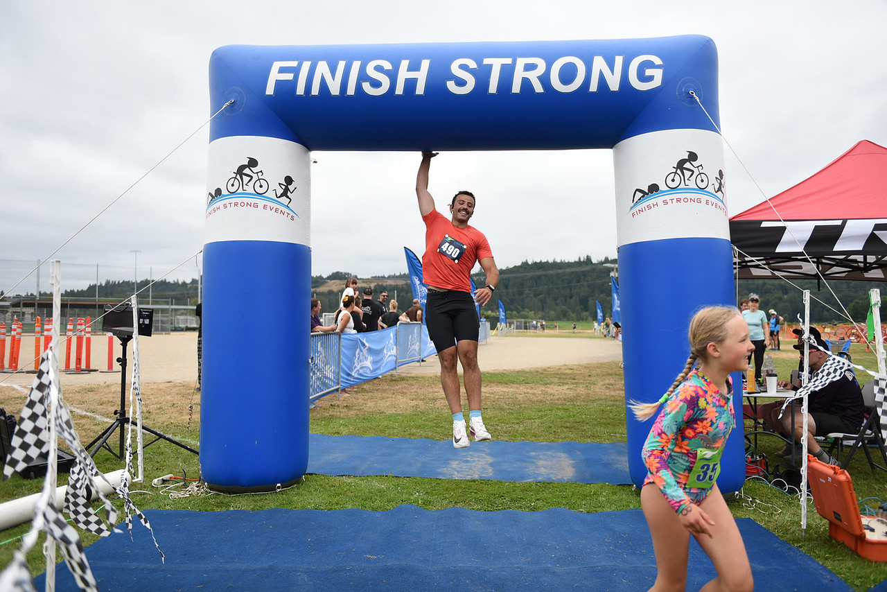 Lake Tye Triathlon finish