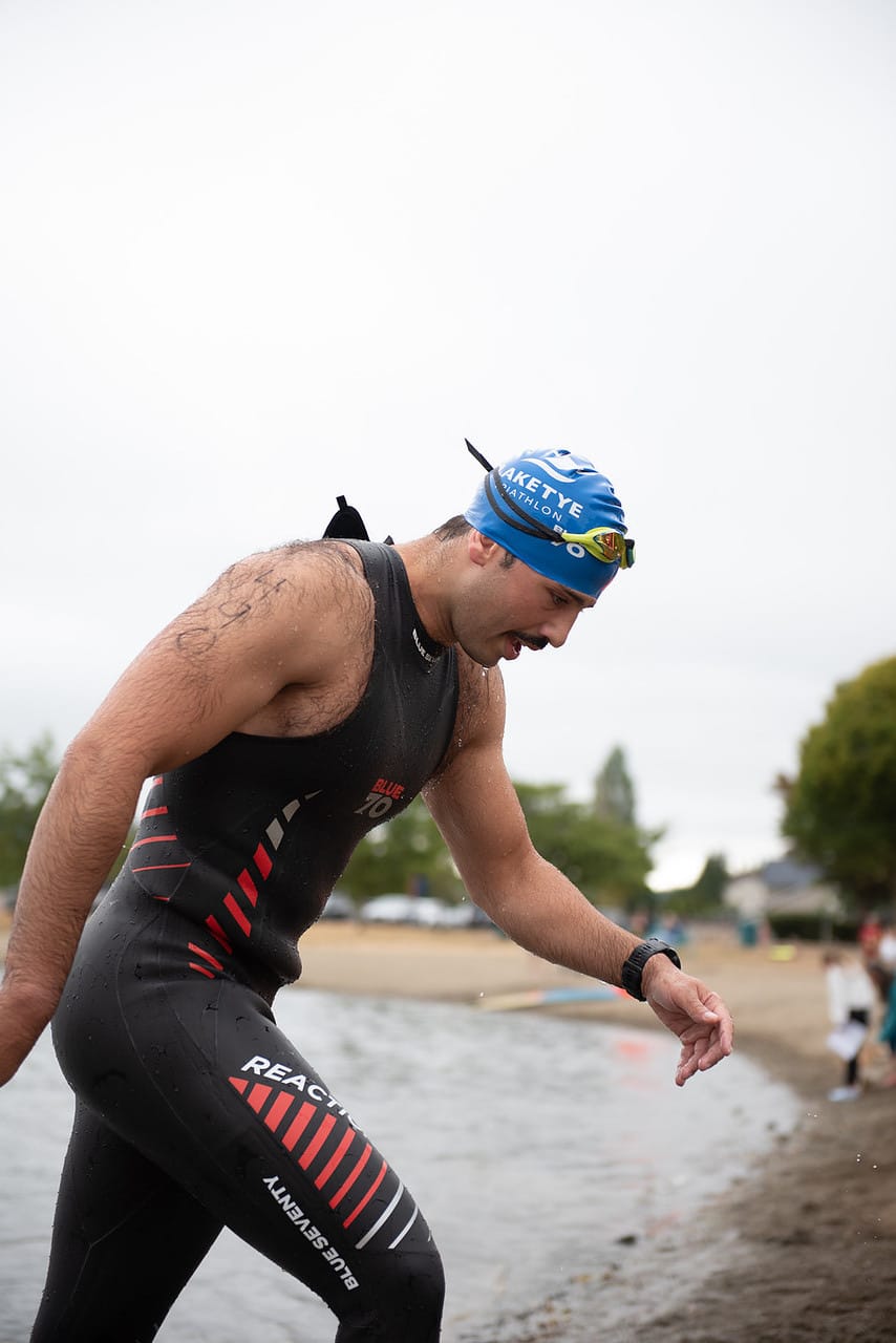 Triathlon open-water swim